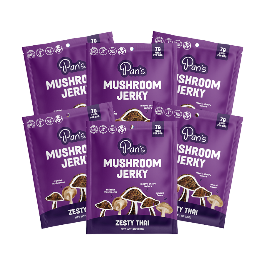 Zesty Thai Mushroom Jerky - Single Serve Pack F9
