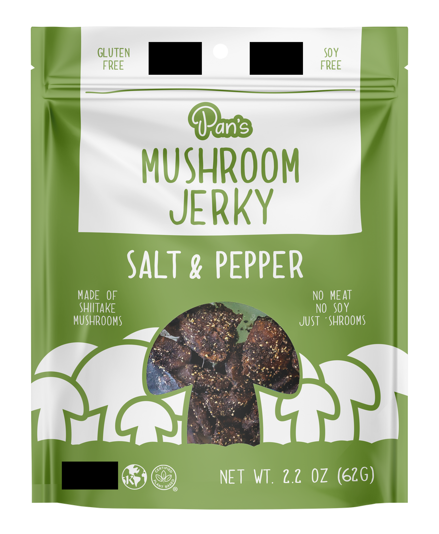 Salt & Pepper Mushroom Jerky - Upcycled Packaging Bundle R5