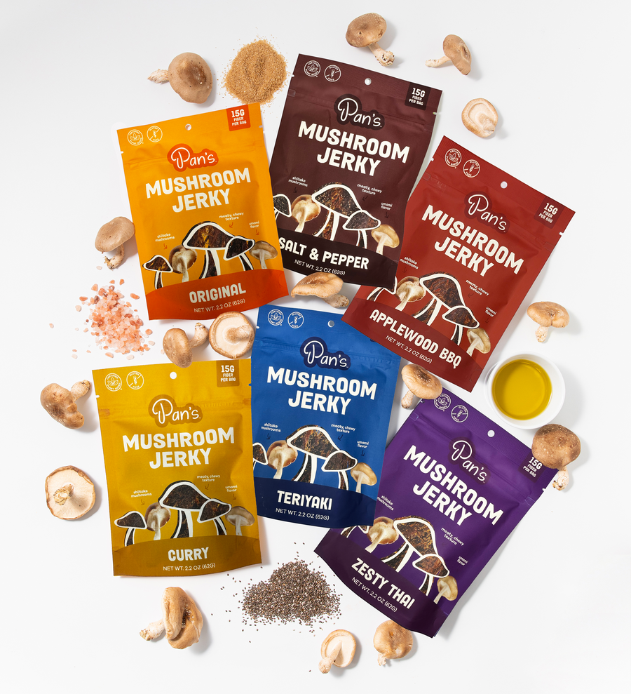 Pan's Mushroom Jerky - The Ultimate Flavor Pack Z9